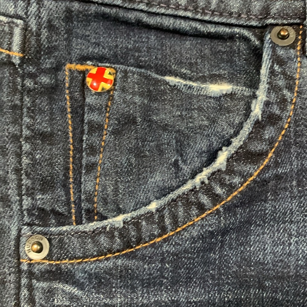Hudson Beth‎ Mid-Rise Baby Bootcut Stretch Dark Wash Jeans size 28 - Picture 8 of 14